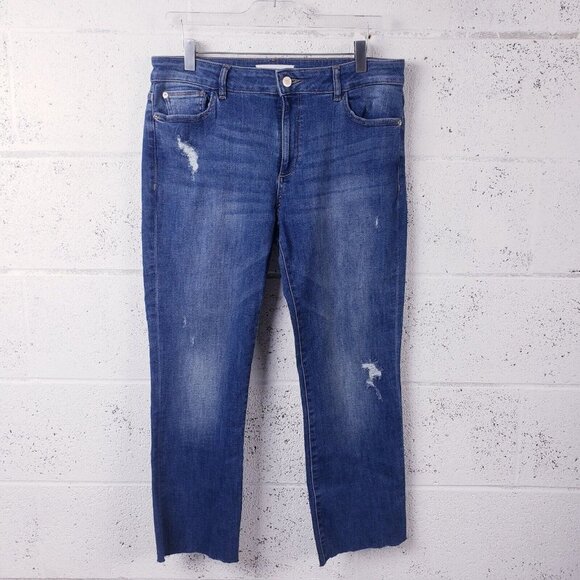 DL1961  Mara Instasculpt Straight Ankle Stretch Ventura Wash Denim Jeans Size 31 - Picture 2 of 9